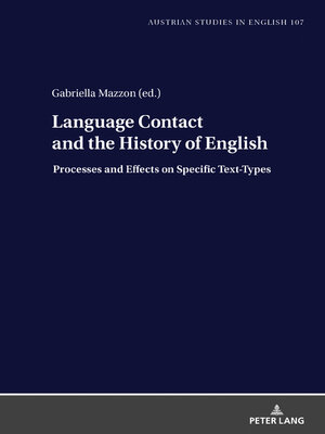 cover image of Language Contact and the History of English